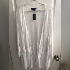 NWT Lane Bryant White Cardigan 18/20